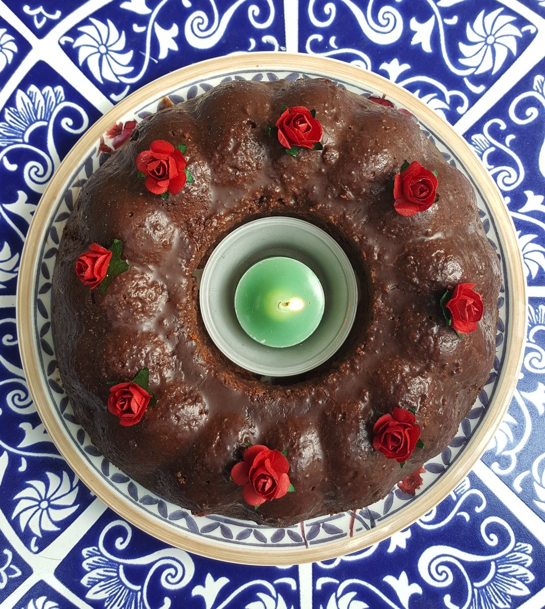 Mandala marzipan cake